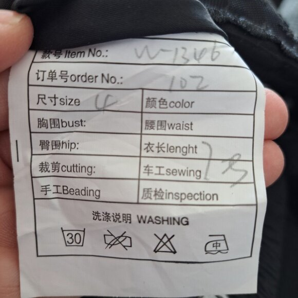 Gothic Women's Mini Dress Black Size 6 Boning Corset Tulle Fairy Whimsygoth - Picture 7 of 12